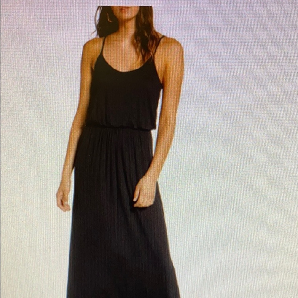 •Lush Black High Lo Maxi Dress
